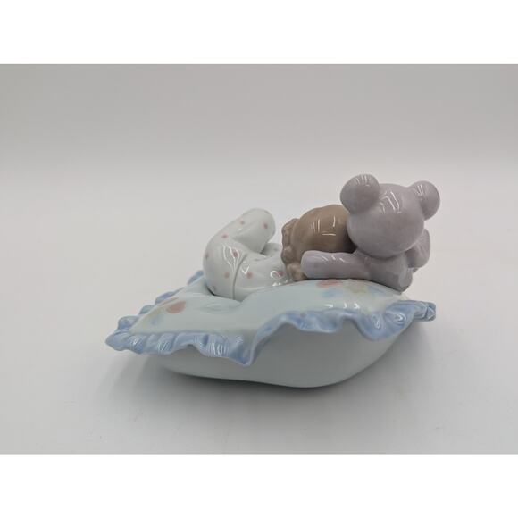 1990 LLADRO Counting Sheep Sleeping Baby Ceramic Figure 6790 in Box - Picture 4 of 7
